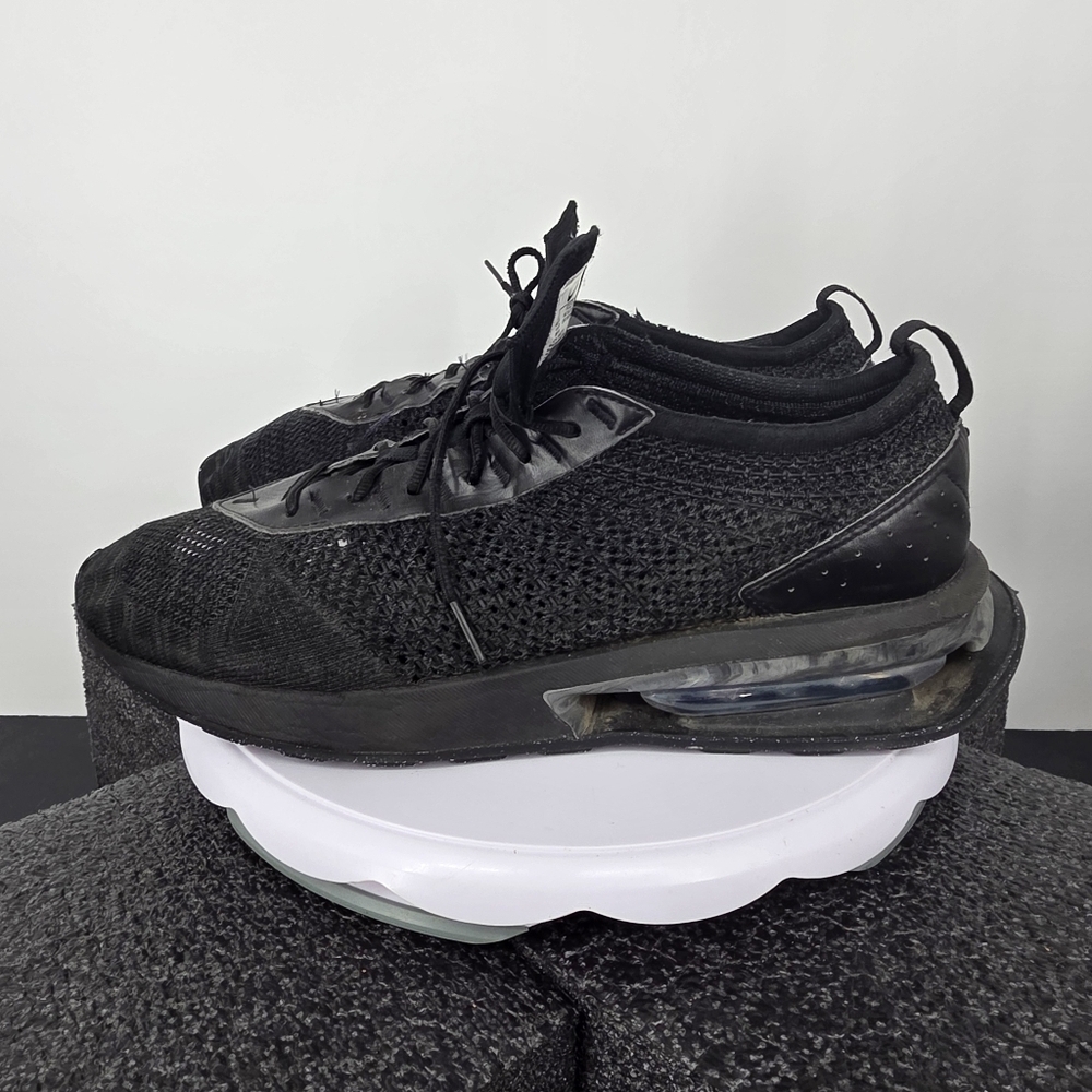 Nike Air Max Flyknit Racer Triple Black FD2764-001 Men's Size 12 Running Shoes
